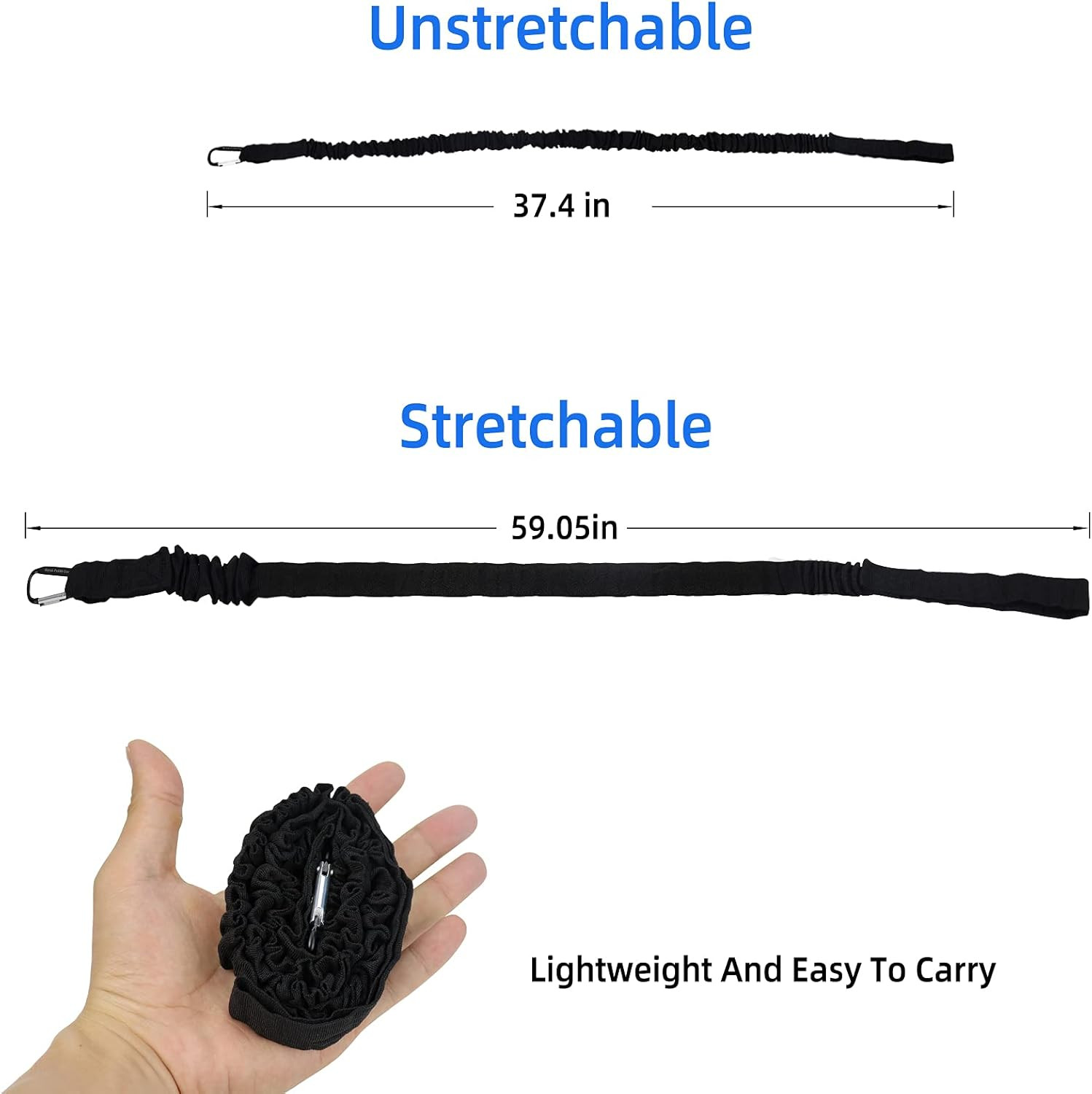 Kayaking Paddle Leash Tether 1 Pack-Stretchable Coiled Lanyard for Kayak, Paddle