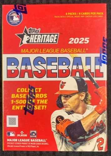 2025 Topps Heritage Baseball Blue Sparkle Single's (1-500) ~ Drop Down Menu