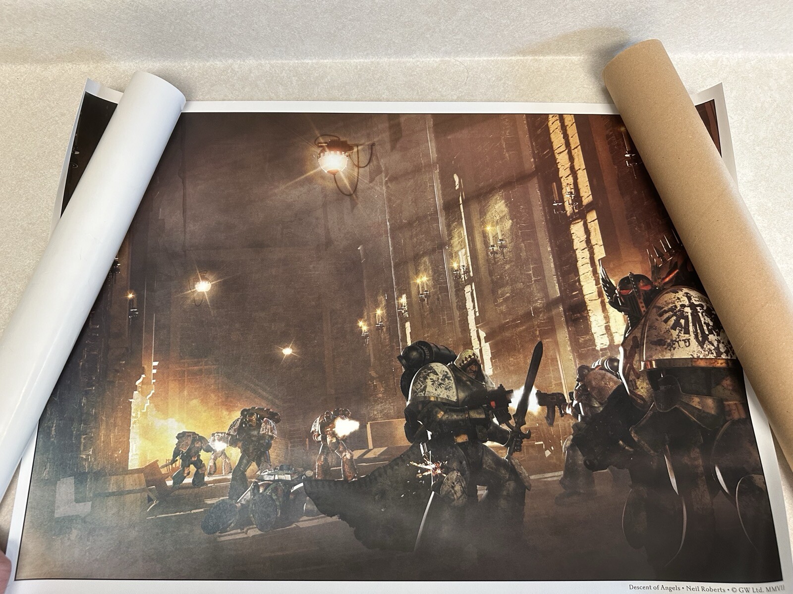 Games Workshop Black Library Warhammer Horus Heresy Descent of Angels A3 Poster
