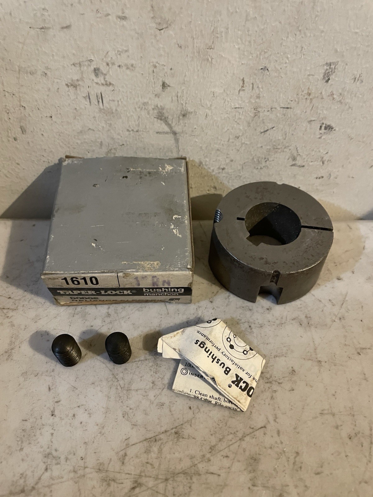 1610-1" Taper Lock Bushing WITH BOX