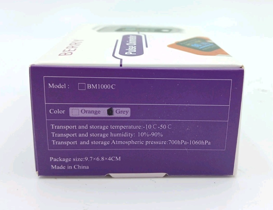 Berry Pulse Oximeter Grey BM1000C
