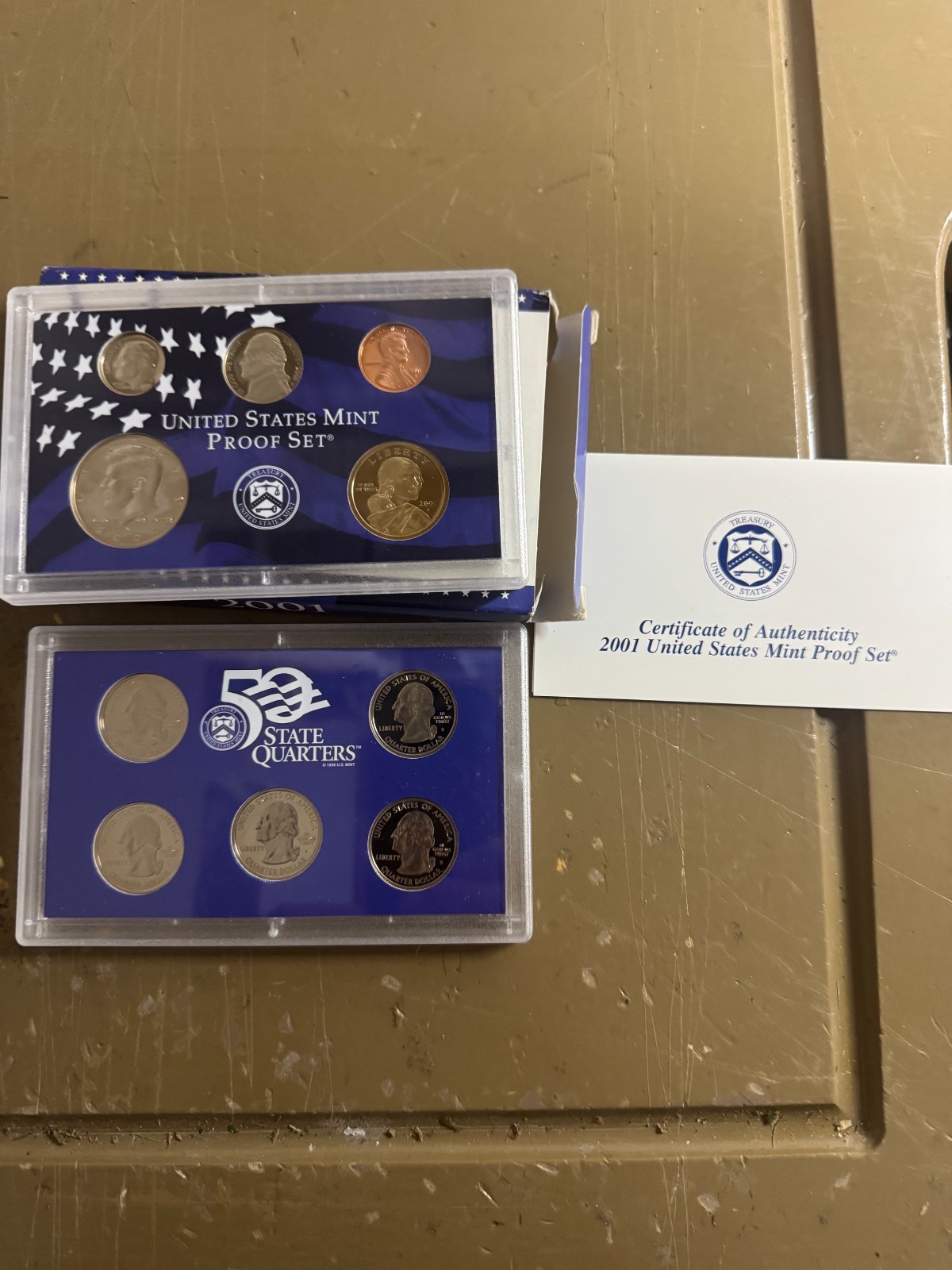 2001 US Proof Set with Box and COA