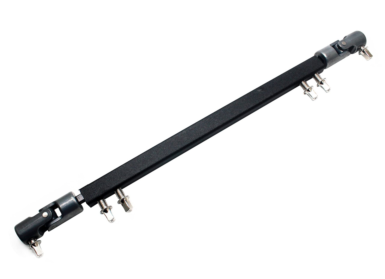 TUOREN Double Kick Drum Pedal Drive Shaft Steel Bass Linkage Black