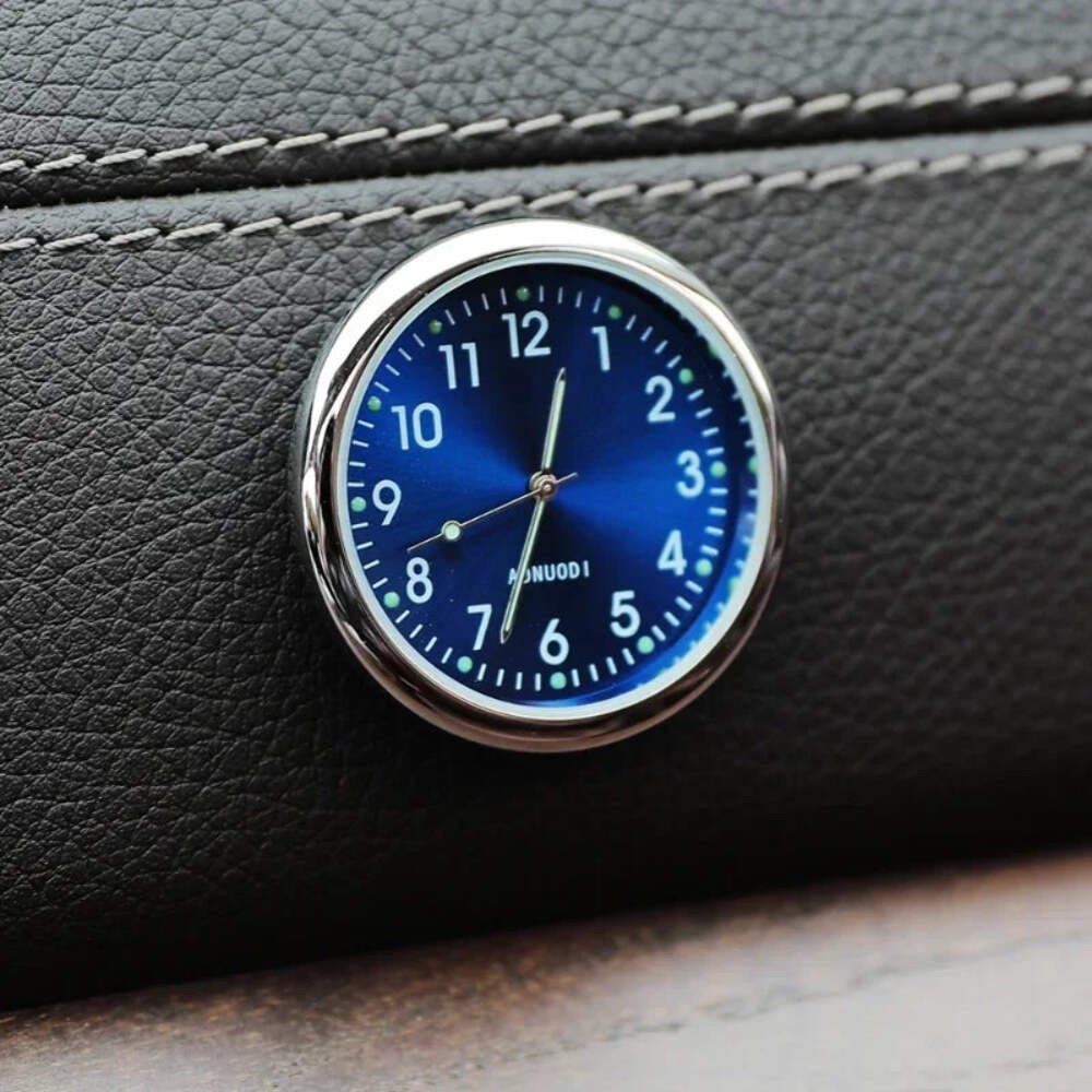 Car Clock Luminous Auto Ornament Mini Automobiles Internal Stick-On Digital Watc