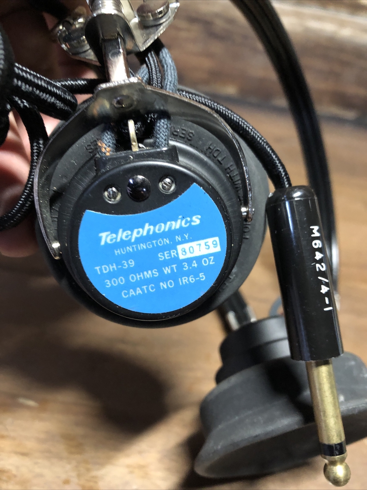 Telephonics TDH-39P Audiometer Audiometric Hearing Screening Headset
