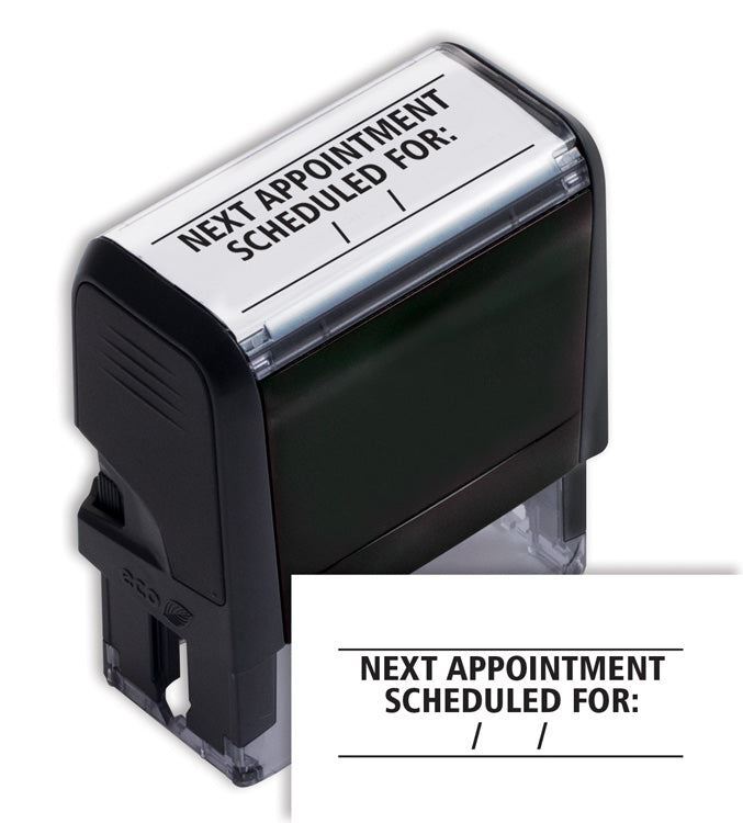 103054 Self-Inking Next Appt Scheduled For xx/xx/xx Stamp 1 11/16 x 9/16"