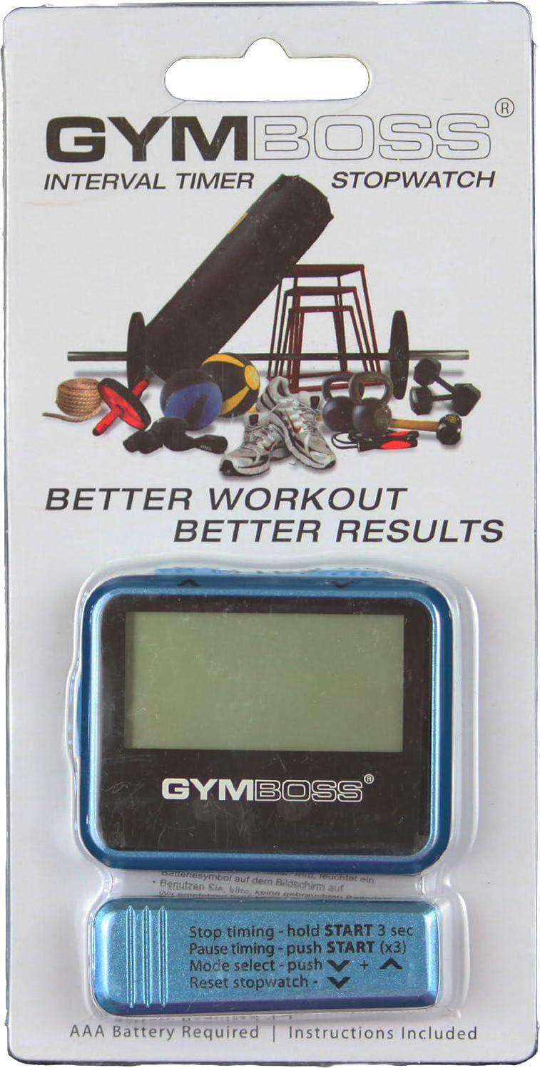 Gymboss Interval Timer And Stopwatch - Teal/Blue Metallic Gloss
