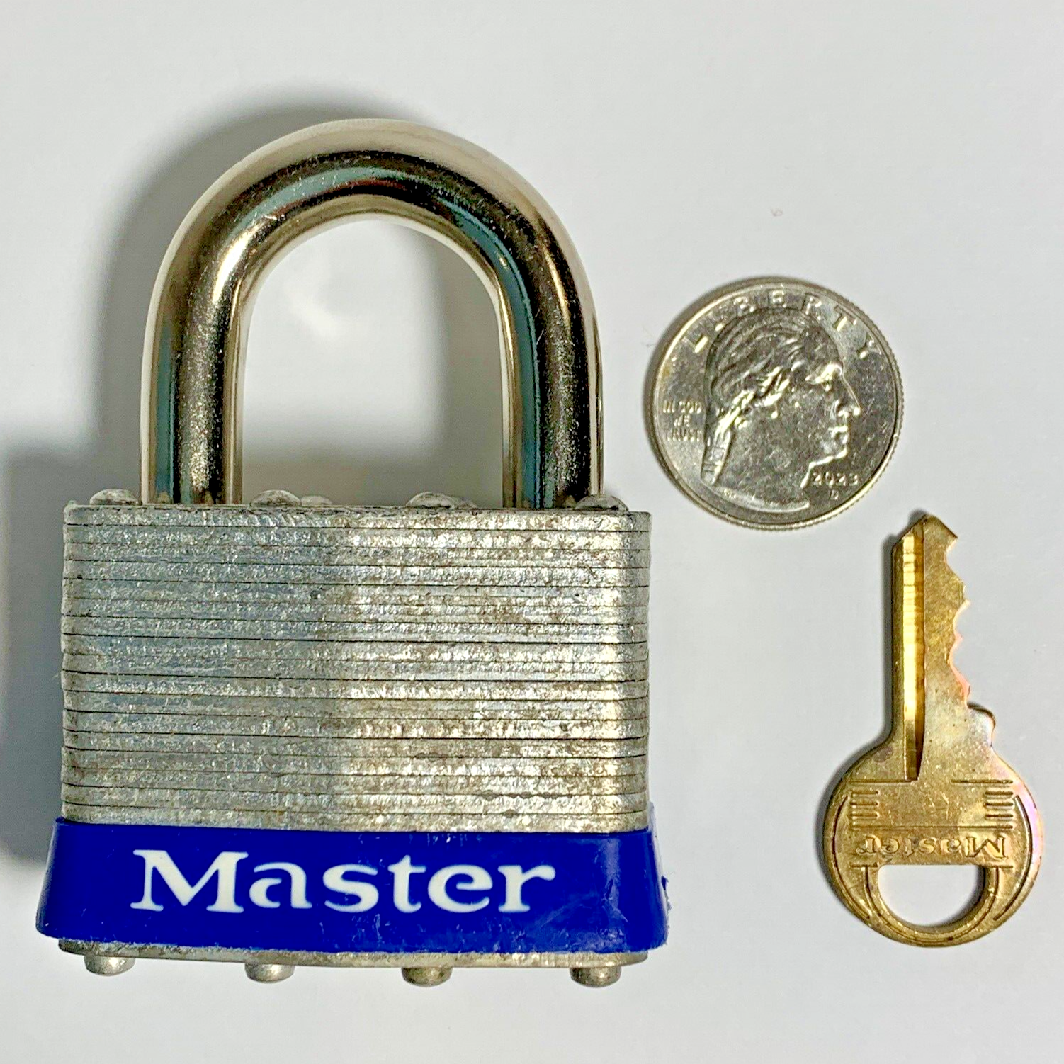 3 Padlocks - 2 Master & 1 EM-D-KAY - All Look & Work Great - Free Priority Mail