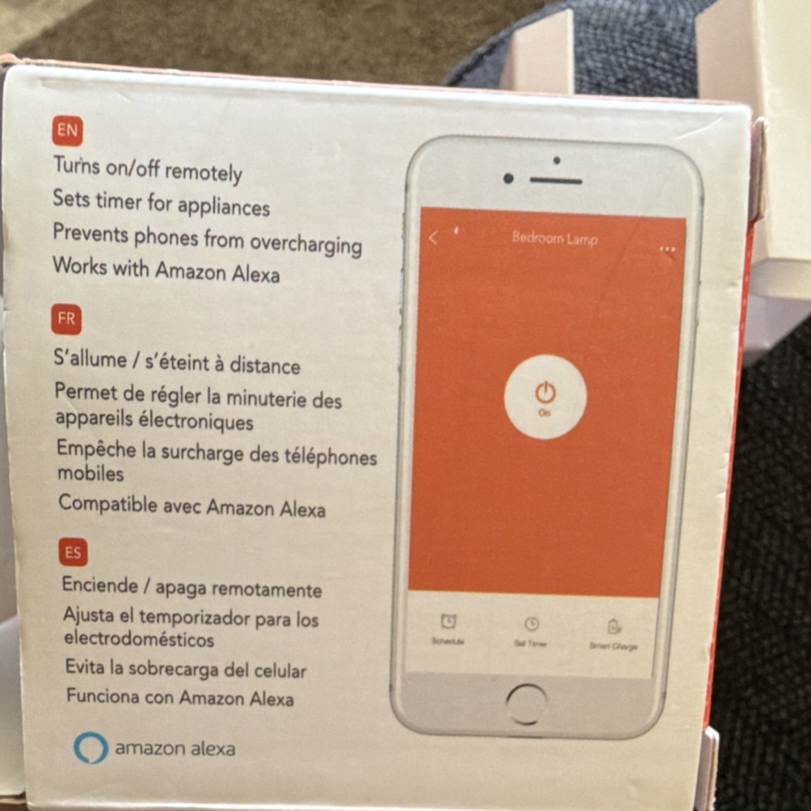 EQUES eQues elf Wi-Fi Smart Plug, Alexa Compatible, App-Controlled, 120V