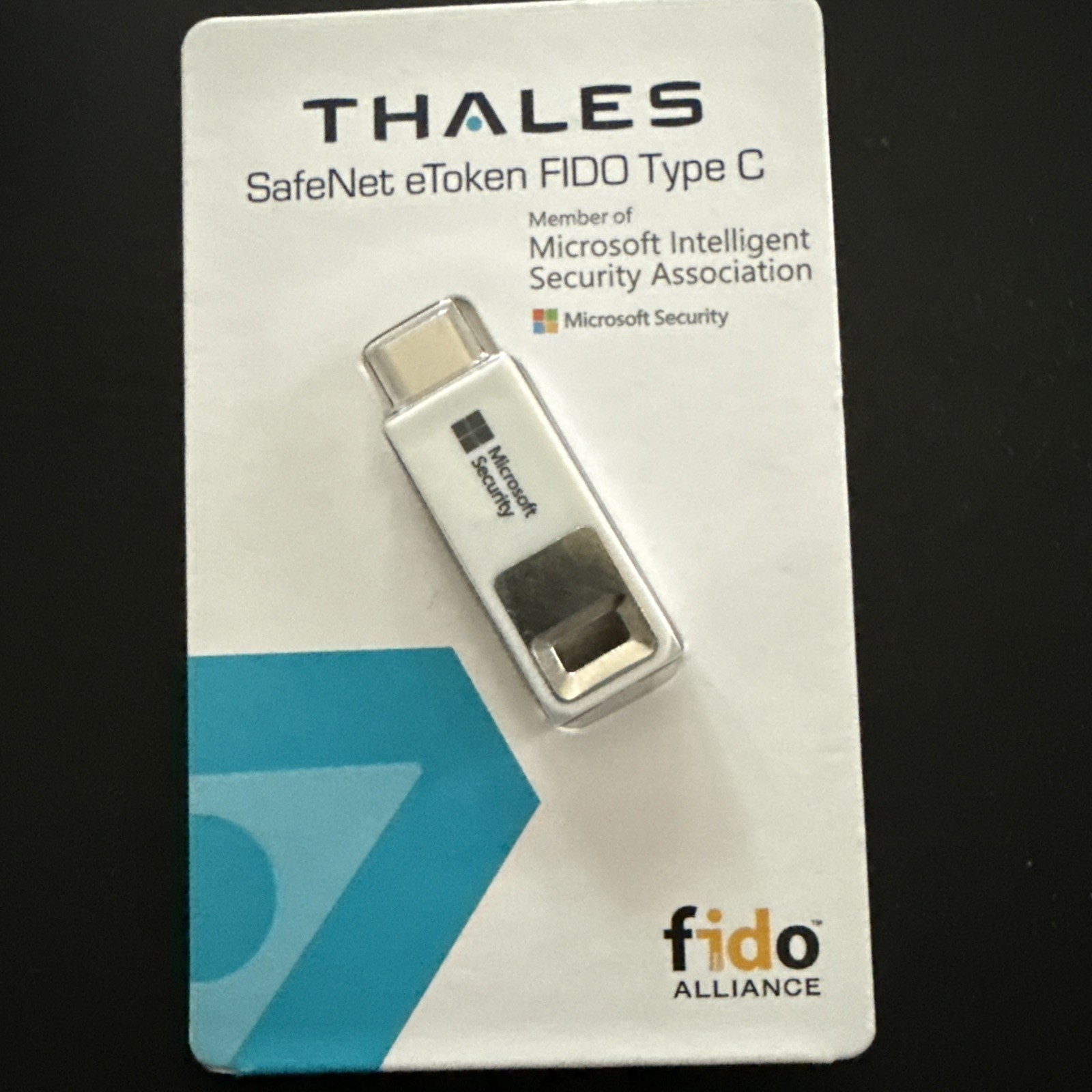 Thales SafeNet eToken FIDO TYPE C (Microsoft Intelligent Security Association)