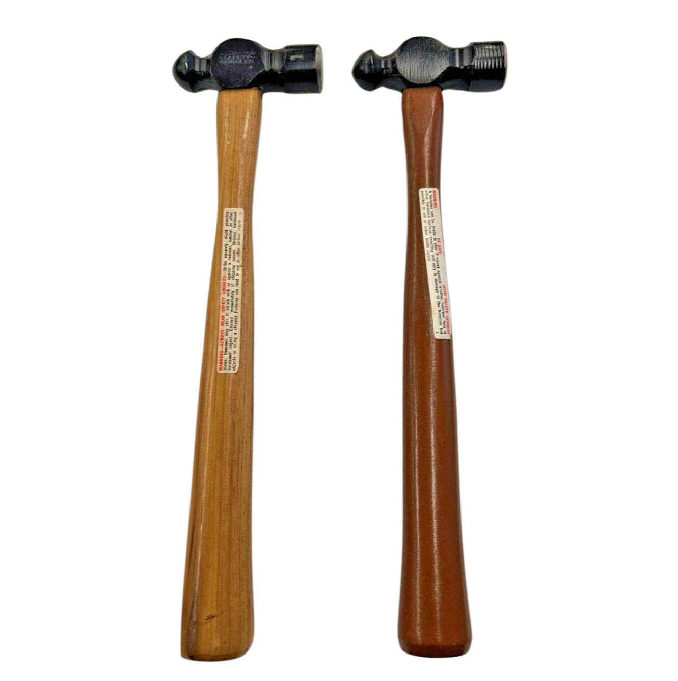 NOS Williams 8oz Ball Peen Hammer Wood Handle Vintage USA Made Dark/Light Handle