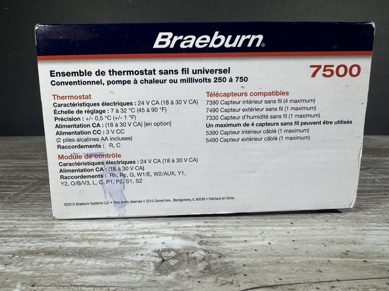 Braeburn 7500 Universal Wireless Thermostat Kit - Programmable/Non-Programmable
