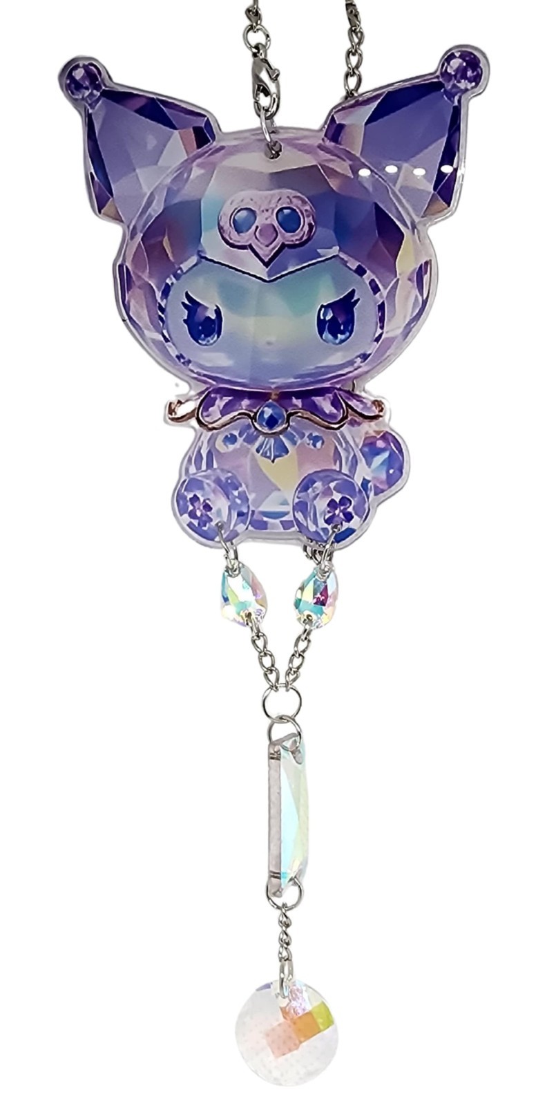 Sparkly Sanrio Kuromi Handmade Suncatcher
