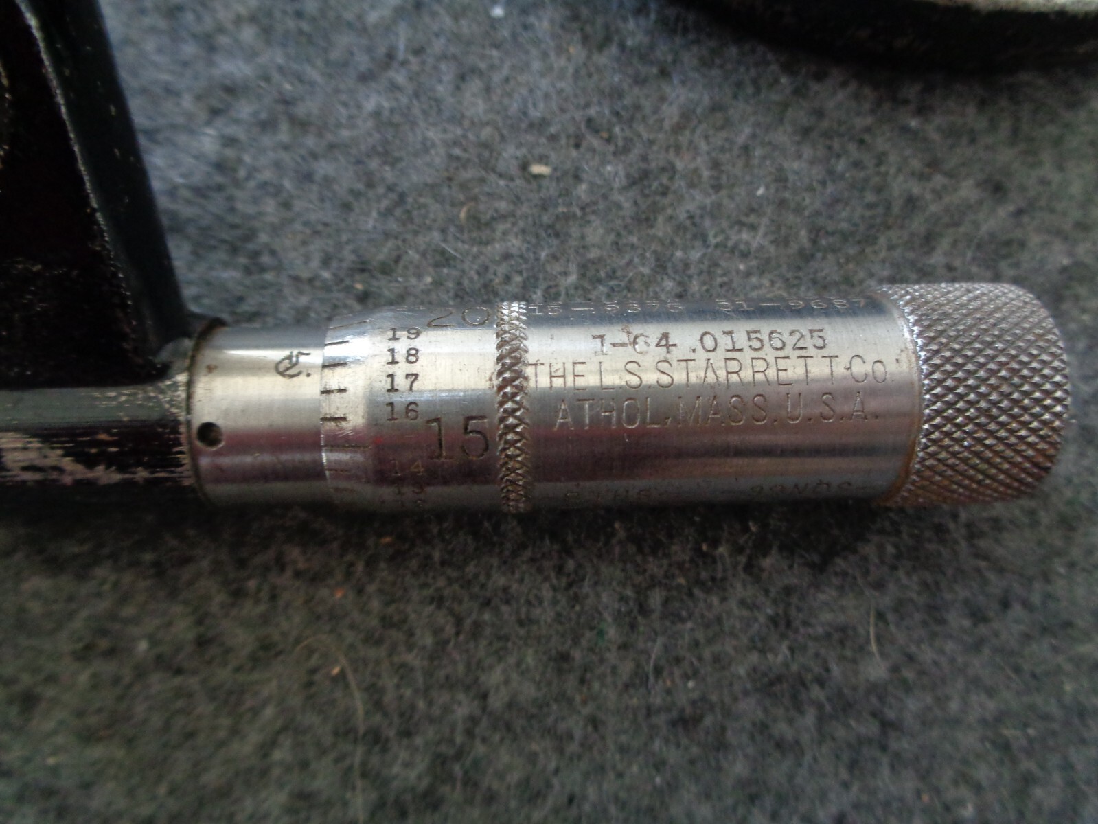 2 - Vintage L.S. Starrett Outside Micrometers