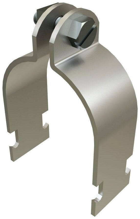 Unistrut P1111-SS, 1/2", 304 Stainless Steel, Rigid Conduit Strut Strap, 1 pc