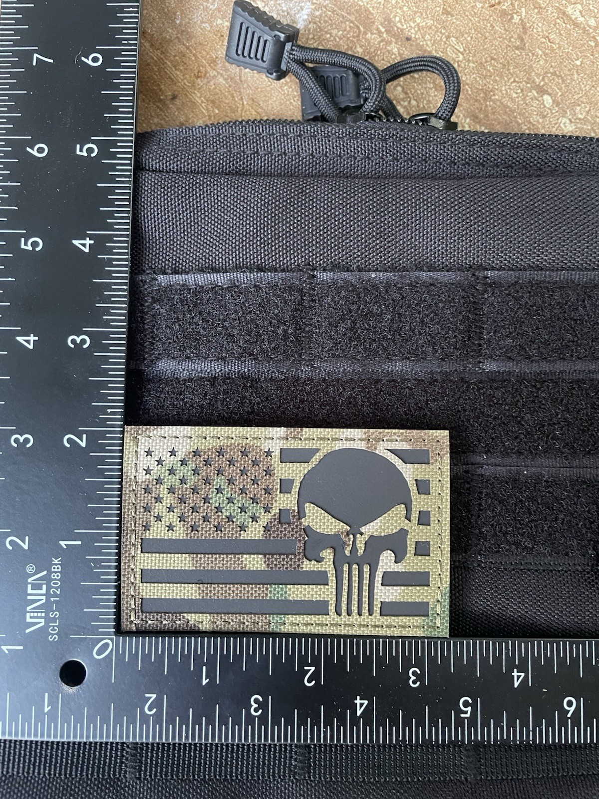 Punisher Skull infrared IR Multicam USA Flag Patch tactical laser Hook Loop
