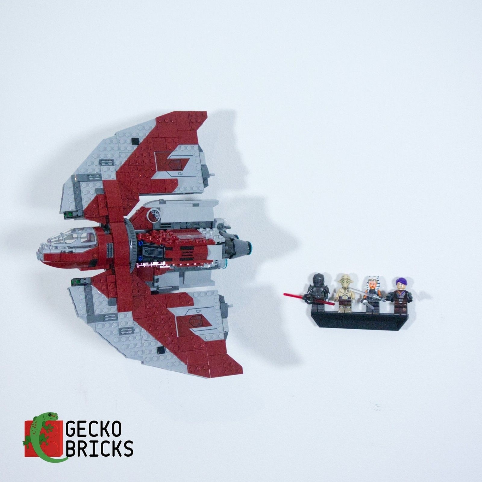 Wall Mount Display for Lego 75362 Ahsoka's T-6 Shuttle
