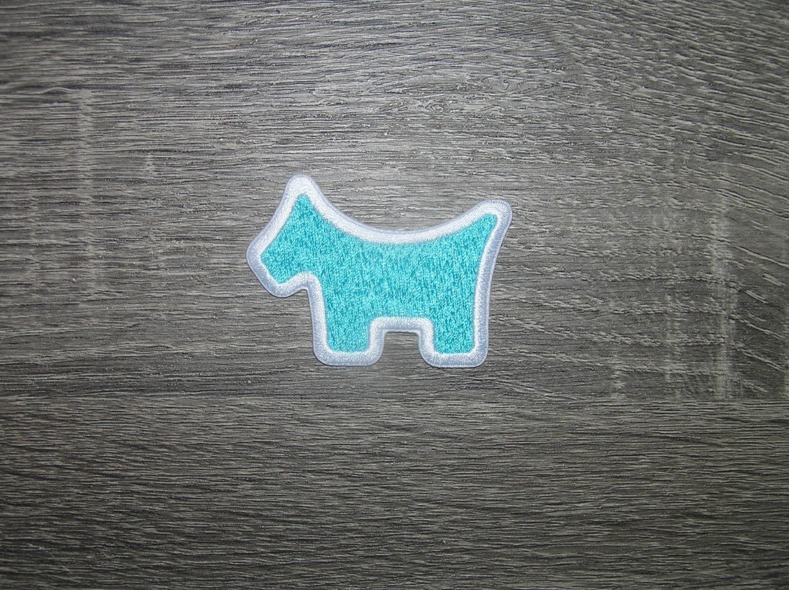 Pro Golf Teal/White Embroidered Iron On Patch 2.5" x 1.75"