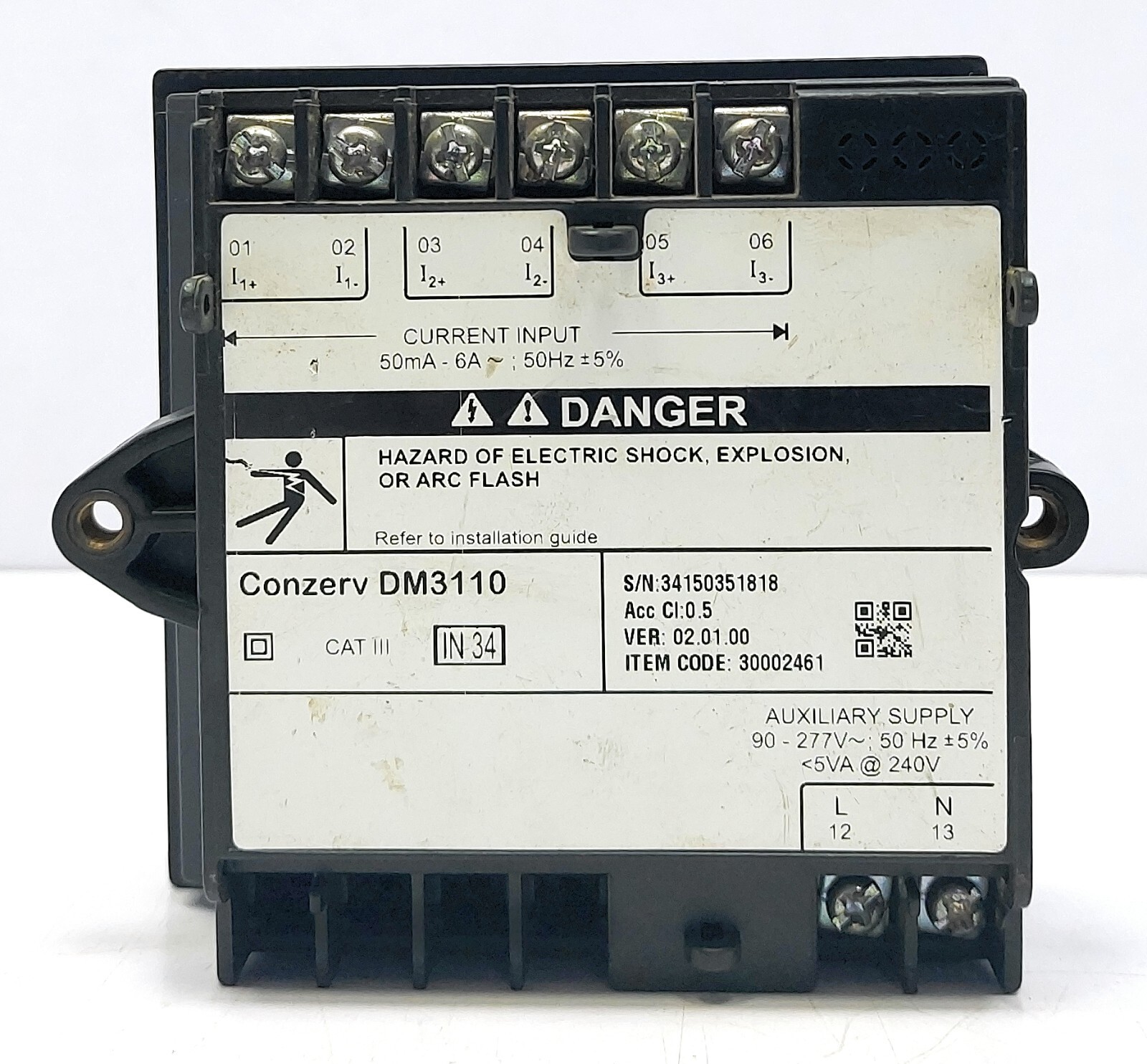 Schneider Electric Conzerv DM3110 Single Phase Voltmeter