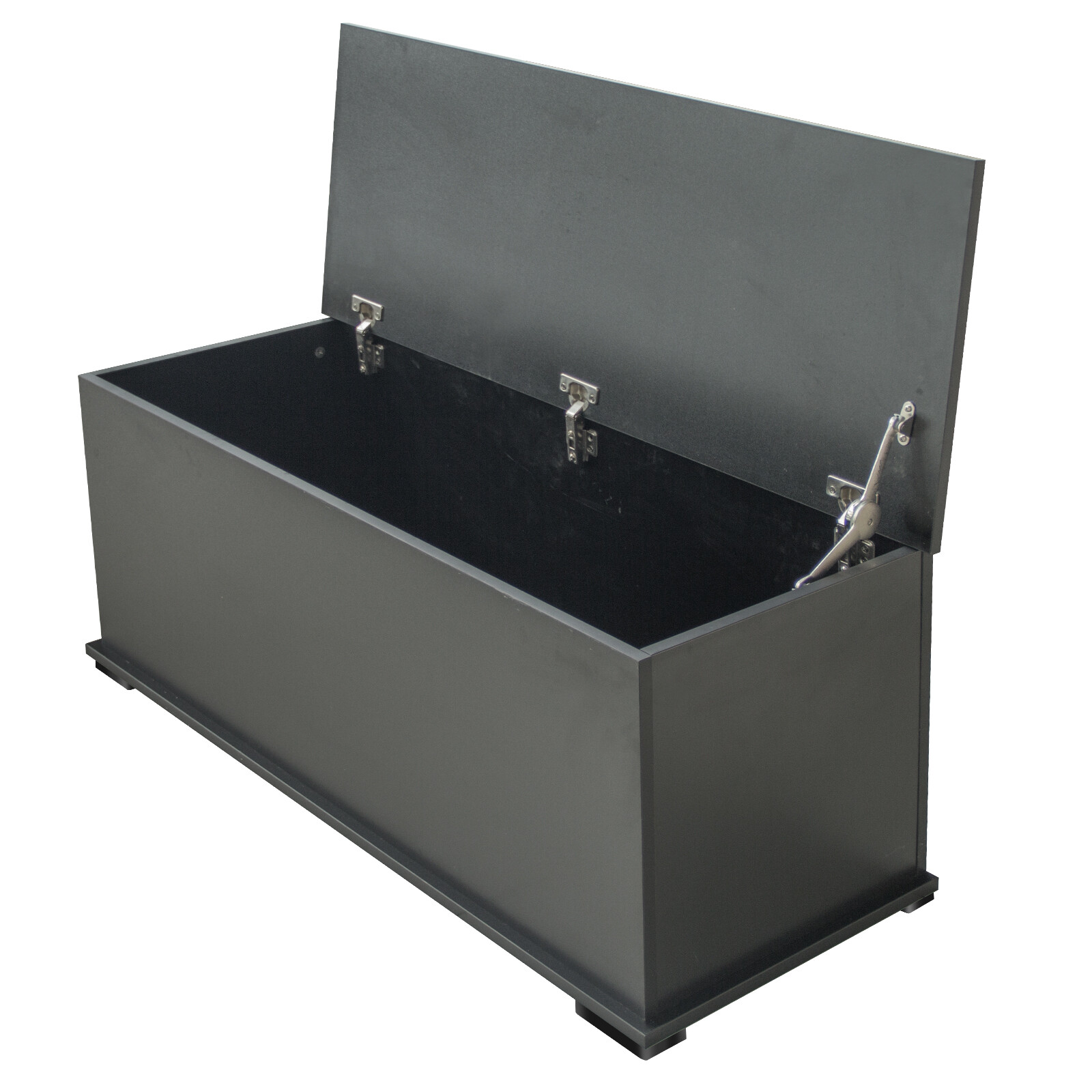 Modern Lift-Top Storage Chest Trunk Wood Bench Toy Box Organizer for Entryway