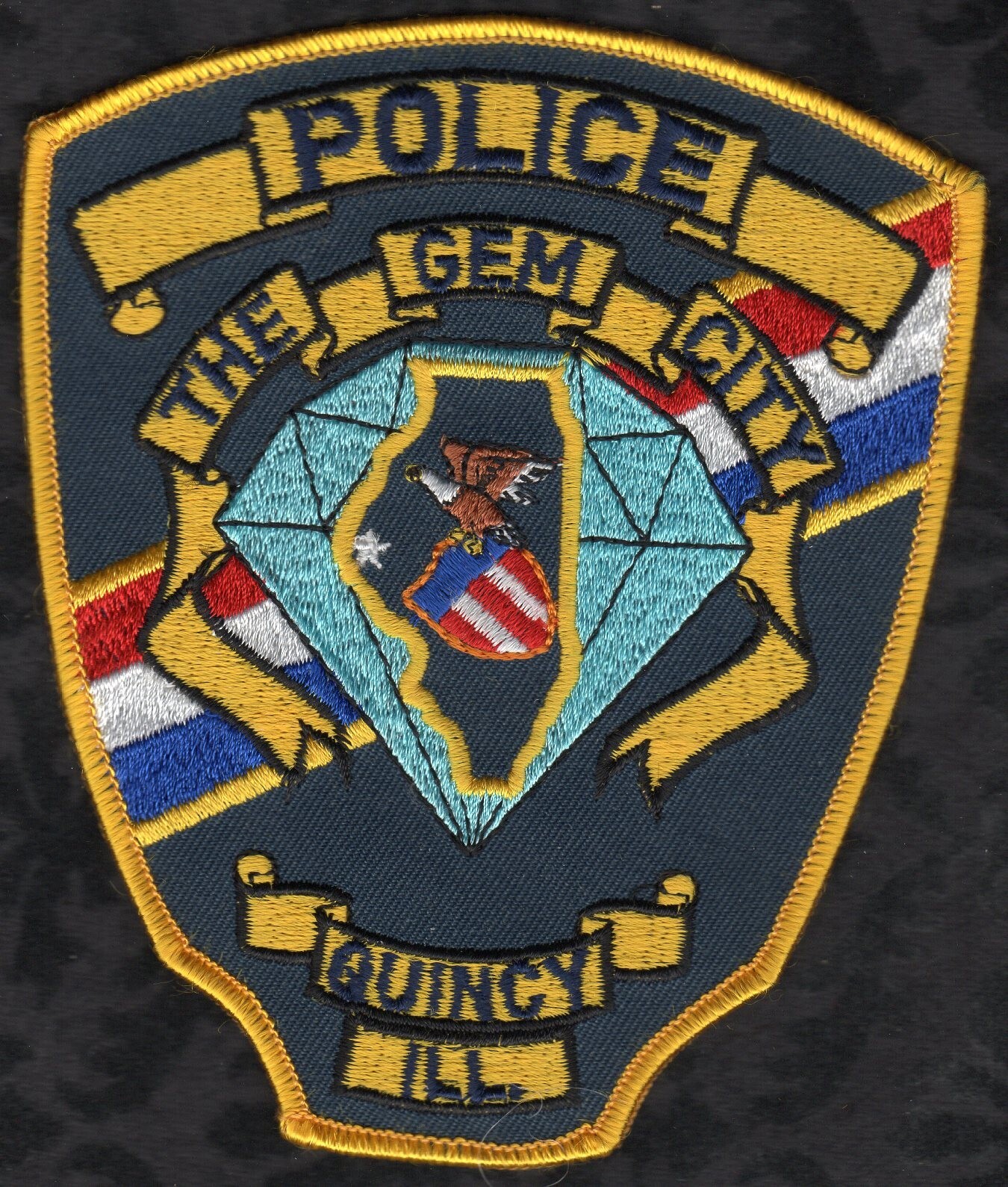 Quincy Illinois Police Shoulder Patch  The Gem City