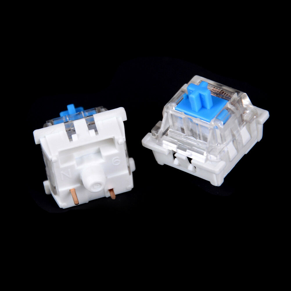 10-100Pcs For Cherry MX Mechanical Switch Keyboard Blue 3 Pins RGB Replacement