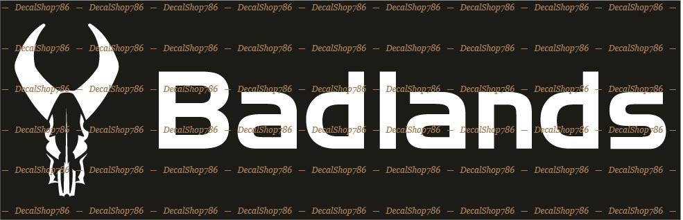 Badlands Tactical-P'formance Apparel/Gear- Car Vinyl Die-Cut Peel N' Stick Decal