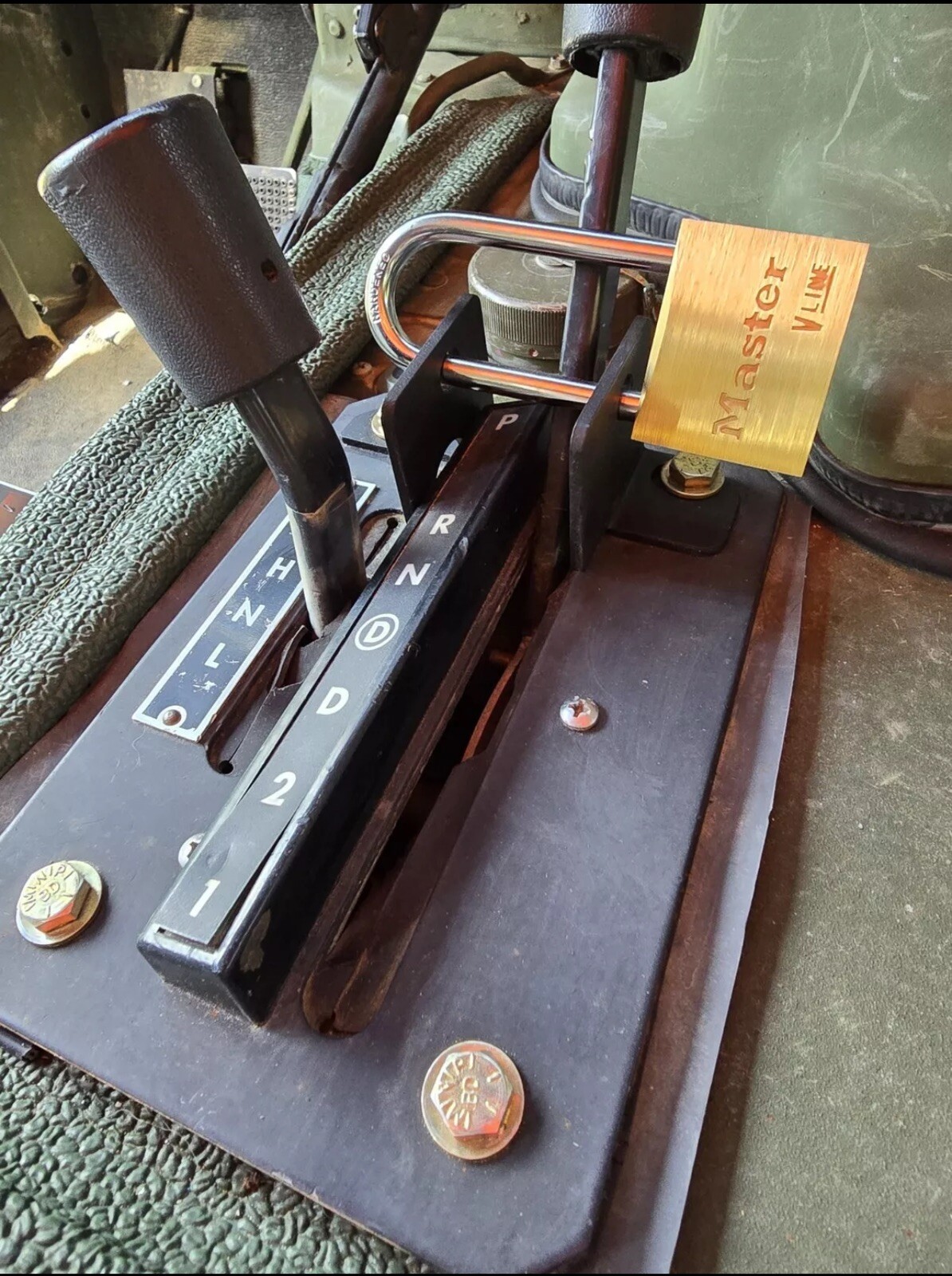 HMMWV 3 & 4 Speed Shifter Shift Lock Anti Theft Locking System  W/ UPGRADED LOCK