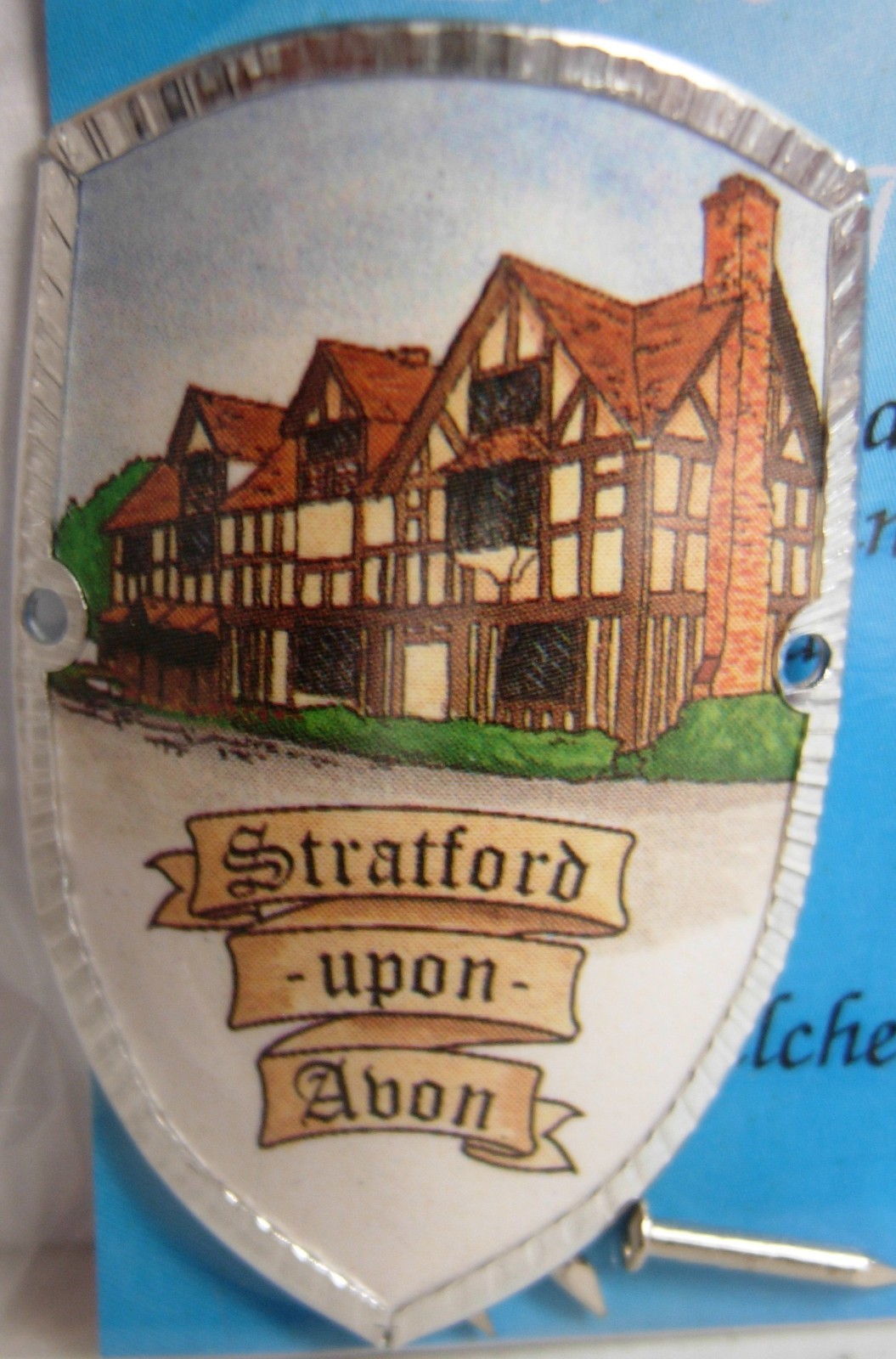 England Stratford-upon-Avon new badge mount stocknagel hiking medallion G9772