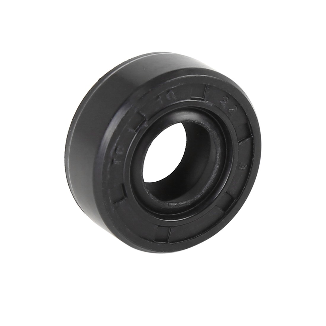 10mm x 22mm x 8mm Black Rubber Cover Double Lip TC Oil Shaft Seal