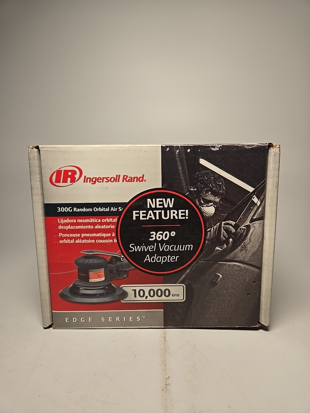 Ingersoll Rand Random Orbital Air Sander, Vacuum-Ready, 10,000 RPM, 8 CFM,