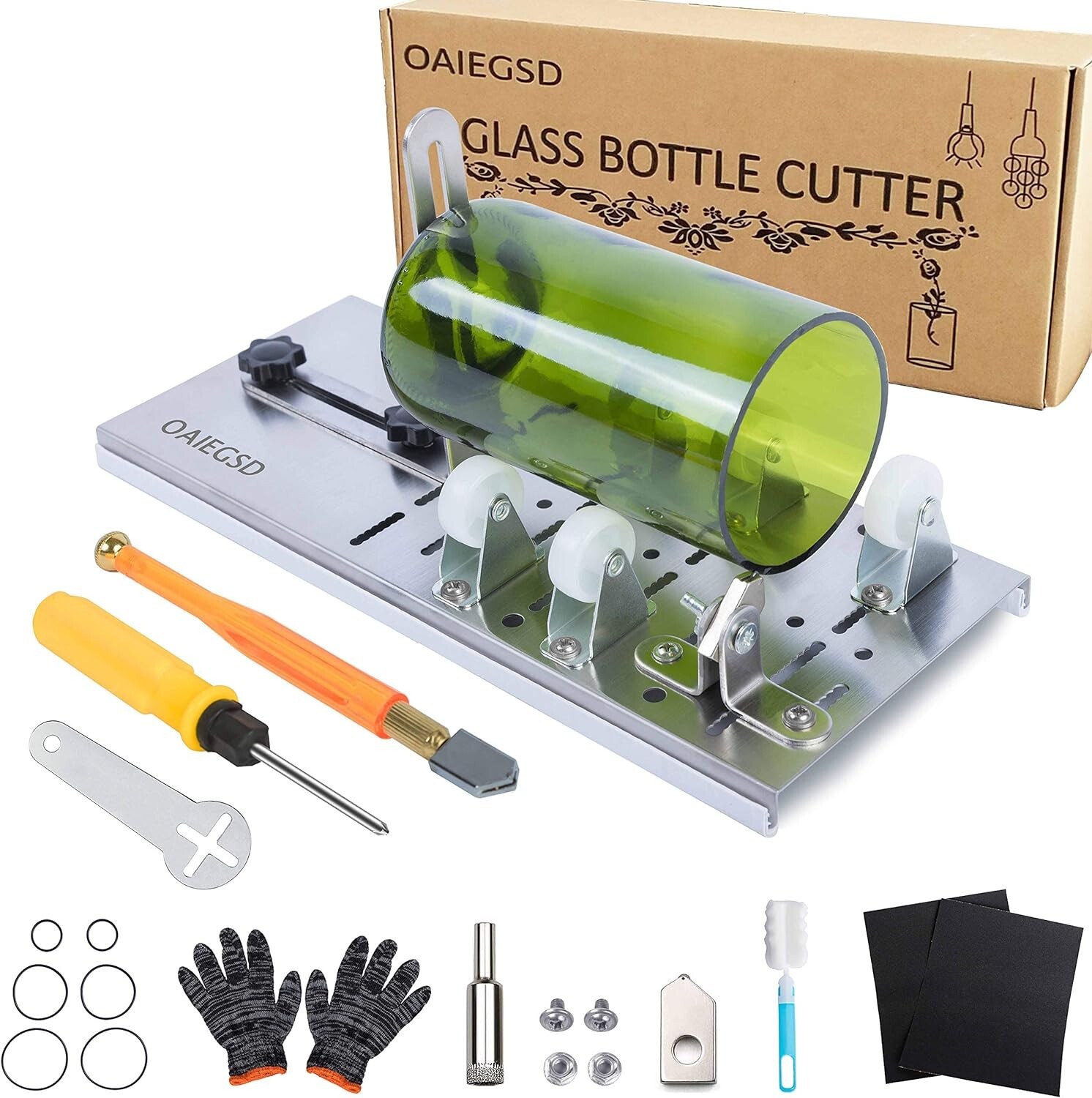 Ultra-Precise Glass Bottle Cutter - Perfect for Crafting Wine & Whiskey Projects