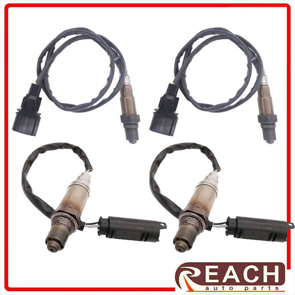 4pcs Oxygen Sensor O2 Up+Down For BMW 545I 645CI 745I 745LI 4.4L V8 2004 2005