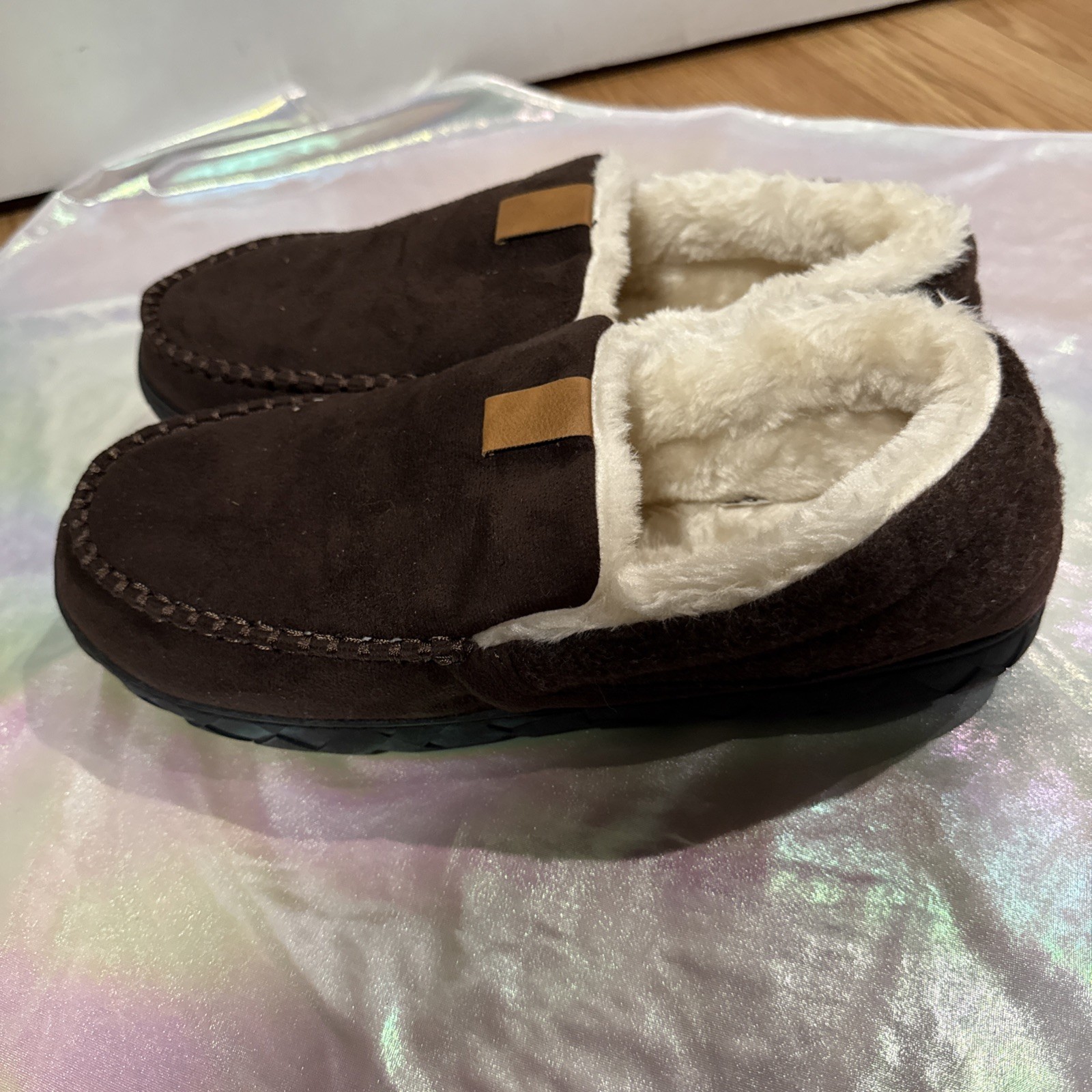 Brown Suede Men's Slippers sizeUS 43(2),45, 46(2), 48 EU NEW