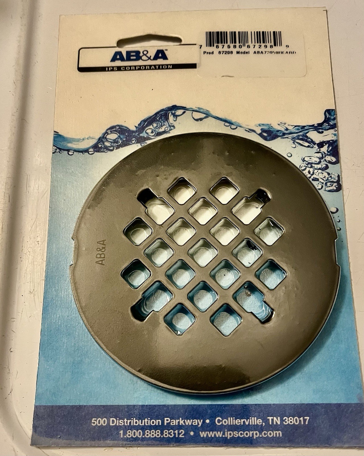 IPS Corp AB&A Round Stamped snap in grate Matte Black 67298 Model ABA7205WIAAD