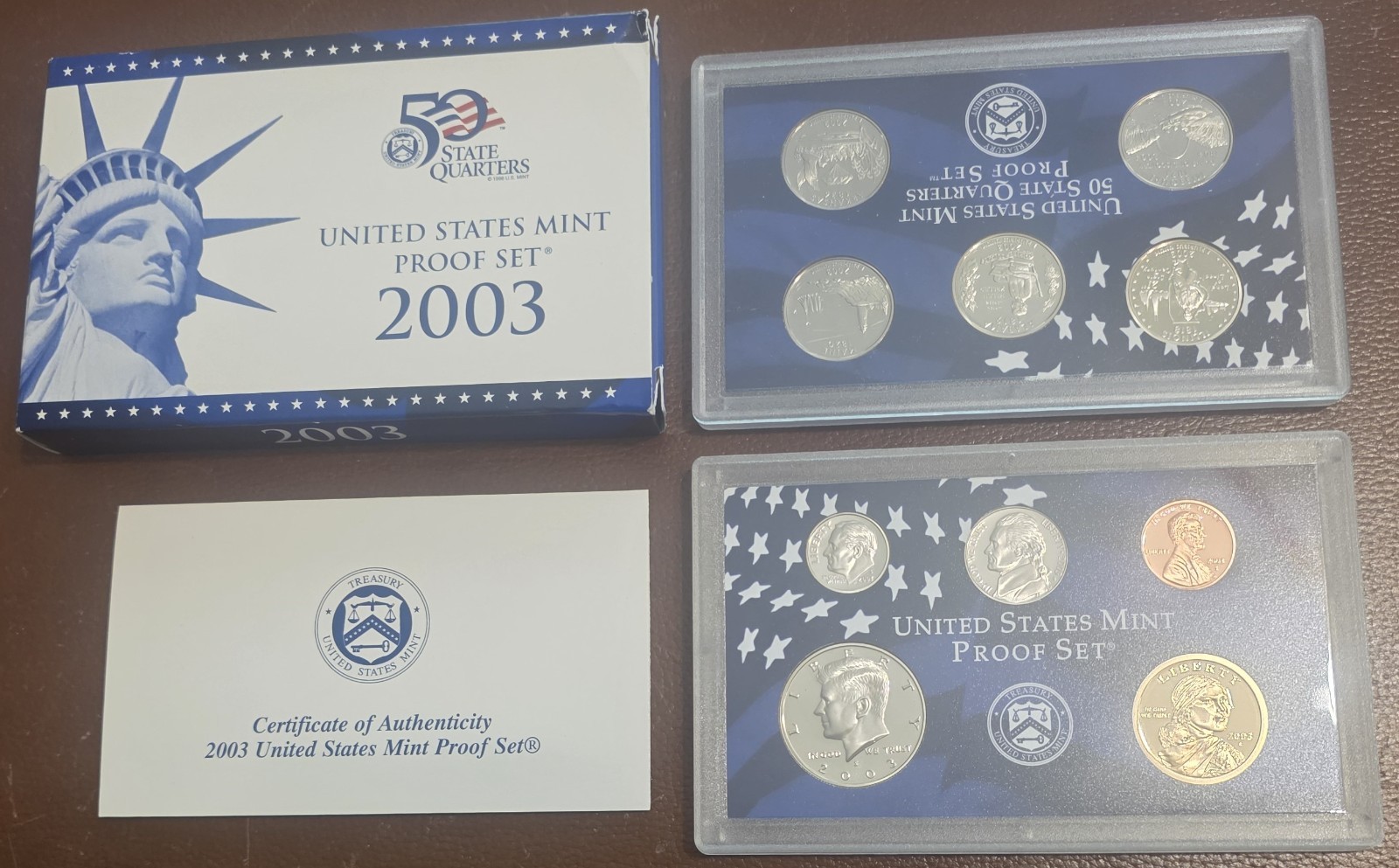 2003 U S MINT 10 PIECE PROOF COIN SET