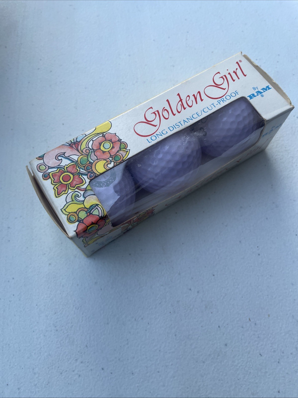 Vintage RAM Golden Girl Golf Balls Set Novelty Pink Sealed USA New