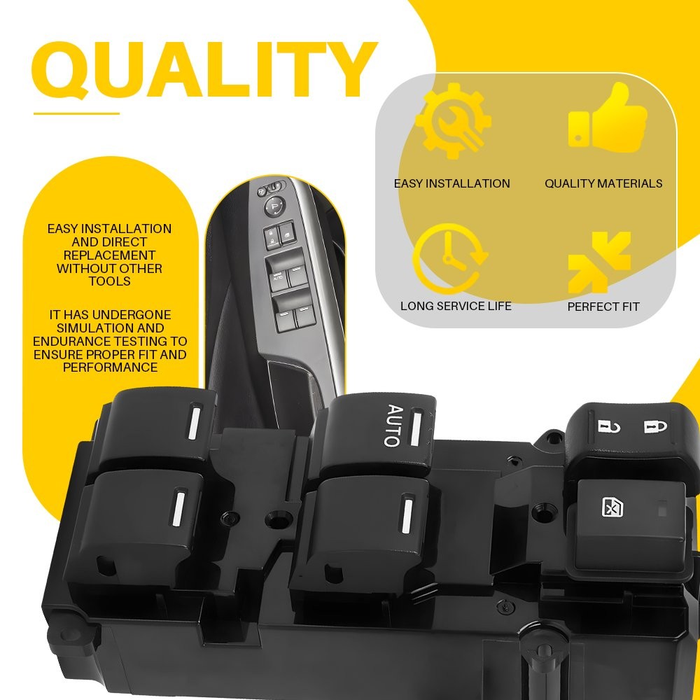 New Driver Left Master Power Window Door Switch For Honda CRV 2011 2012 2013