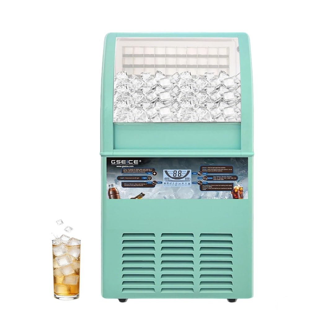 Commercial Ice Maker Machine, 100lbs/24H Ice Machine with 20lbs Storage Bin, ...
