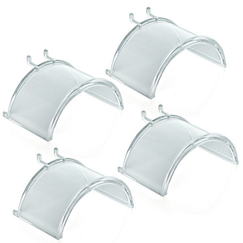 Azar Displays Half Round Necklace Bar for Pegboard or Slatwall, 4-Pack
