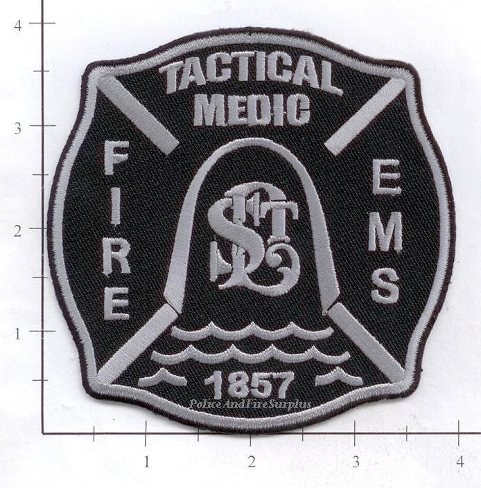 Missouri - St Louis MO Tactical Medic Fire EMS Fire Dept Patch - Subdued
