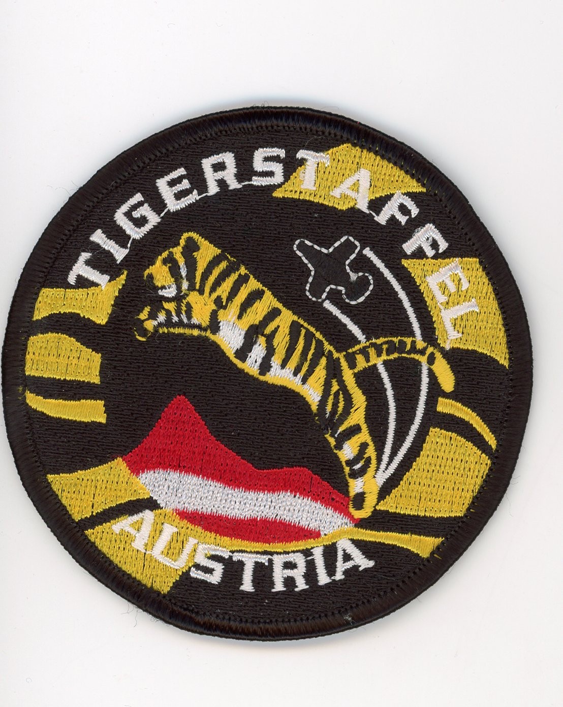 PATCH AUSTRIA TIGER STAFFEL NTM SQUADRON IRONON PARCHE