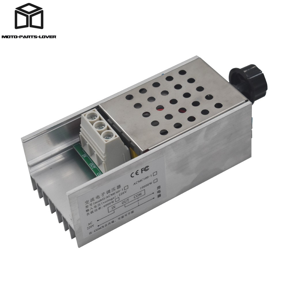 110-220V SCR Motor Speed Controller Volt Regulator Dimmer 10000W Maximum Power