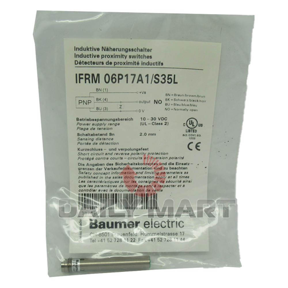 New In Box BAUMER IFRM 06P17A1/S35L Proximity Switch Sensor