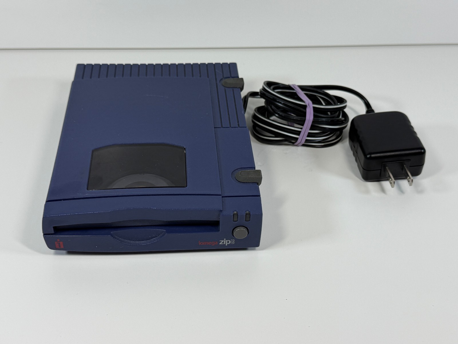 Iomega Zip 100 Parallel Z100P2 Drive w/ AC Adapter