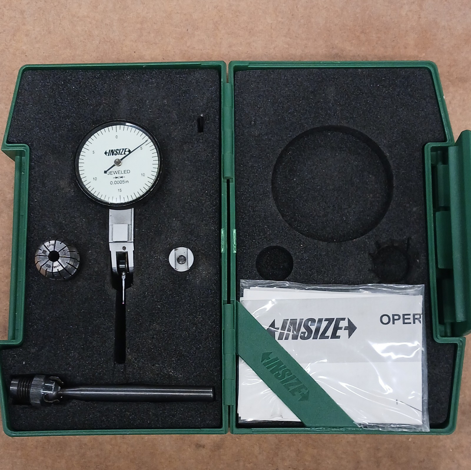 INSIZE Dial Test Indicator Set  with Accessories MPN 0725135 PARTS  ONLY