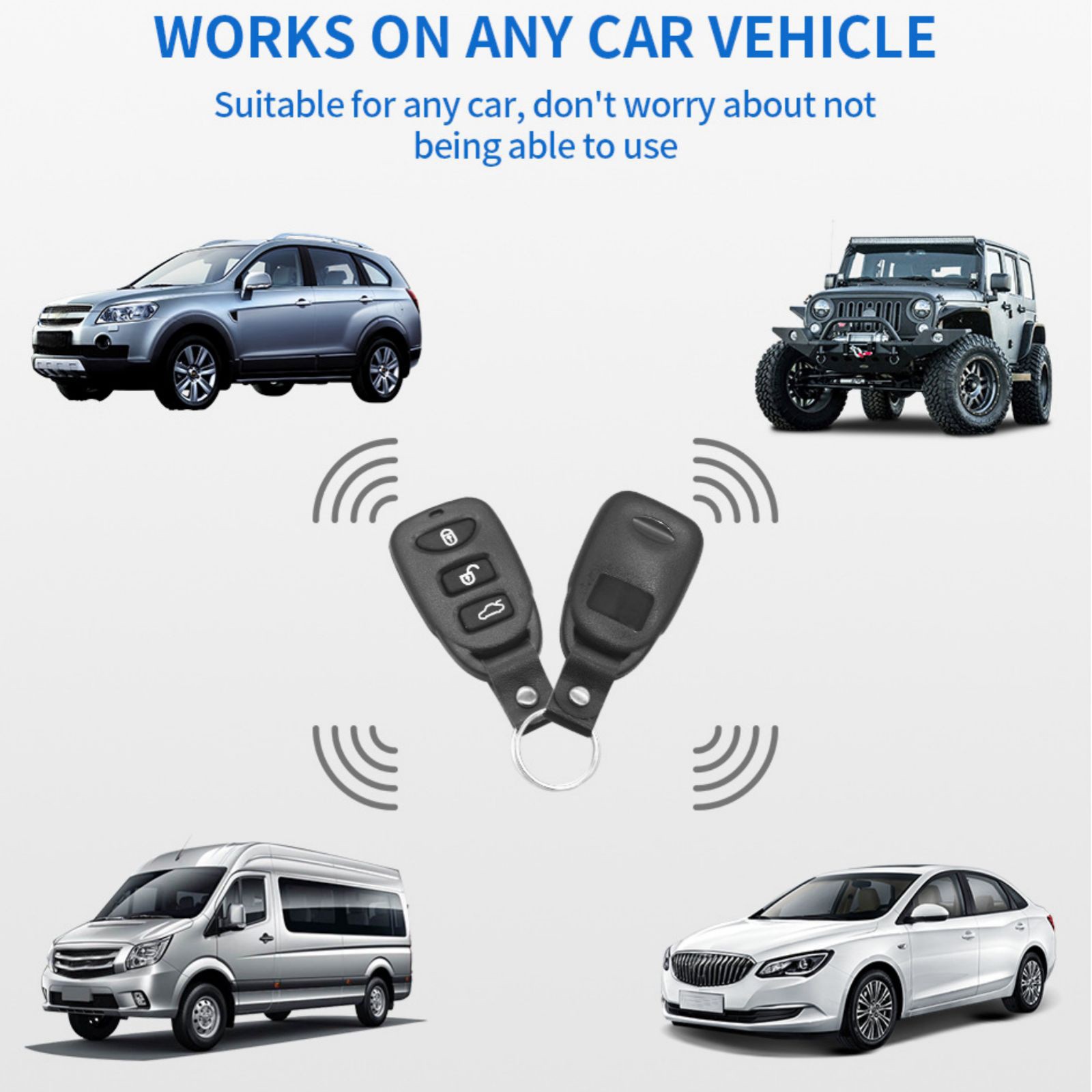 1 Set Universal Car Remote Central Kit Door Lock Locking Keyless Entry System
