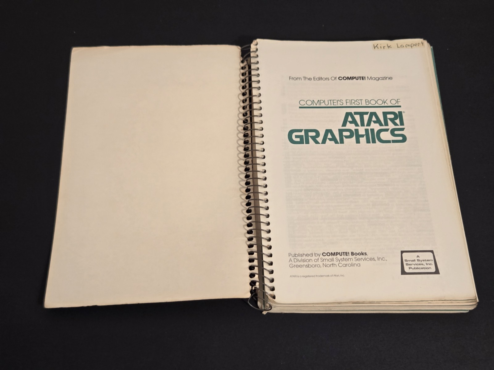 Compute!'s First Book Of Atari Graphics, 1982