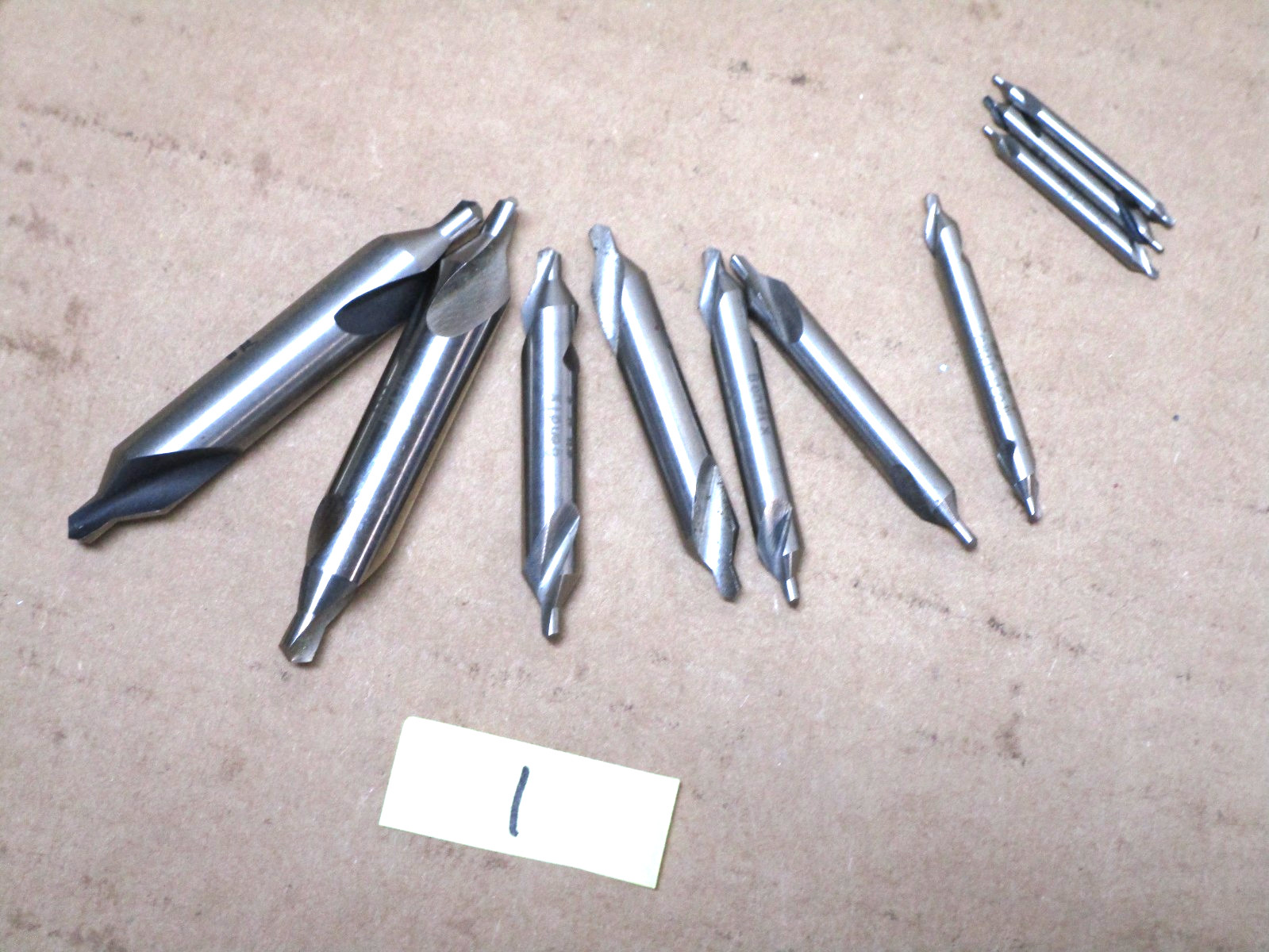 #1 HSS COMBINATION COUNTERSINKS 3@#1, 1@#2, 2@#3, 2@#4, 2@#5 Total of 10 -UNUSED