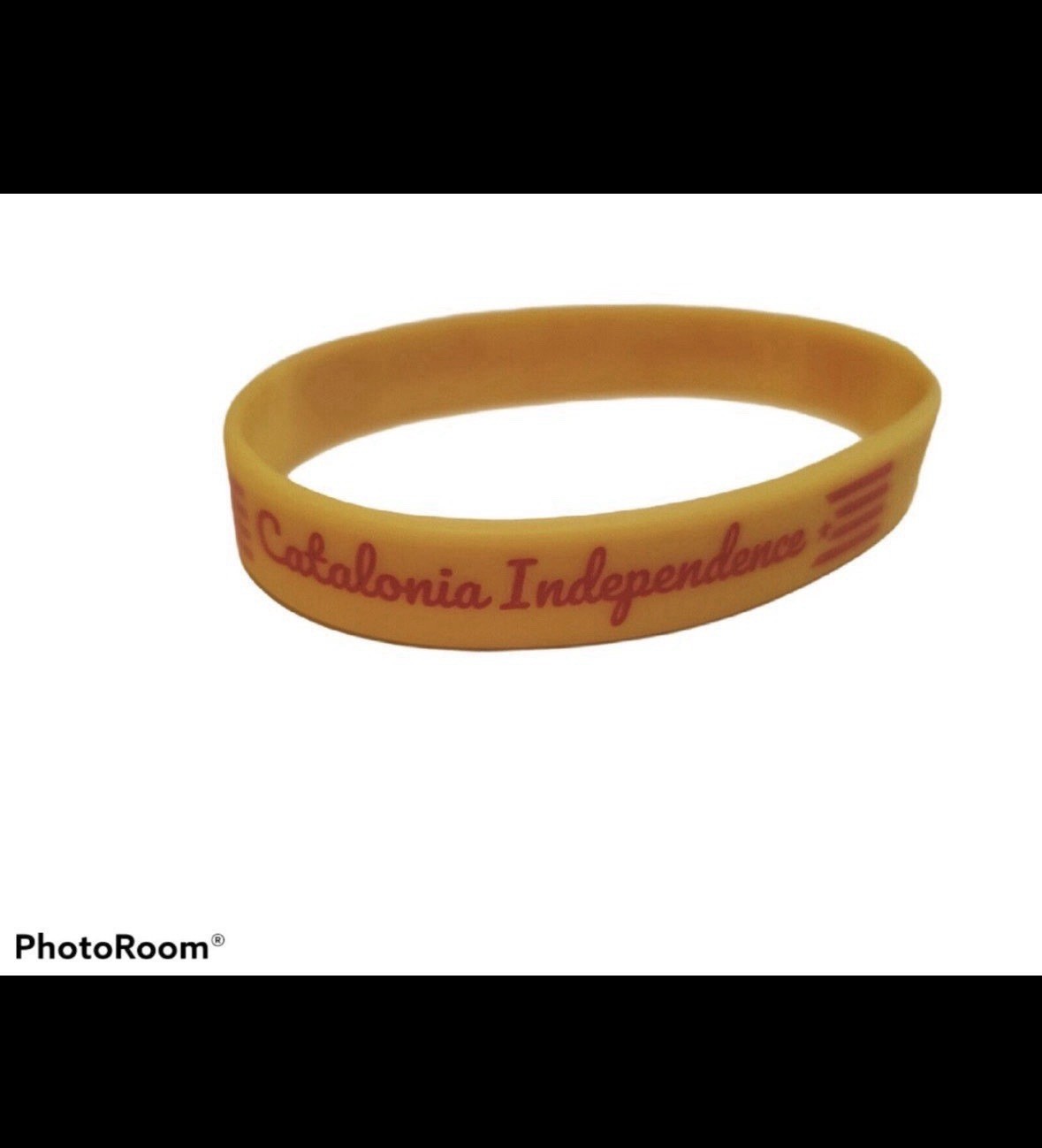 Catalonia Independence Adult Silicone Bracelet. Catalunya independencia